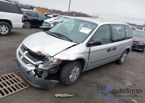 2007 Dodge Caravan Se from USA, damaged, VIN 1D4GP25R87B106906